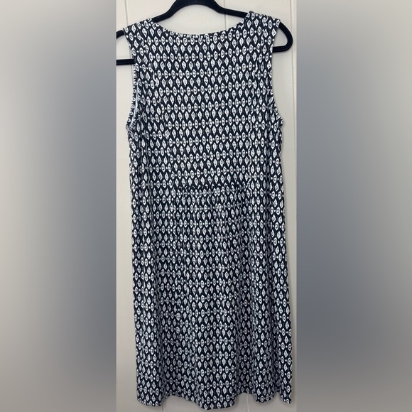 J. Jill 100% Indian Cotton Ikat Print Shift Mini Dress Size Medium - Picture 2 of 8